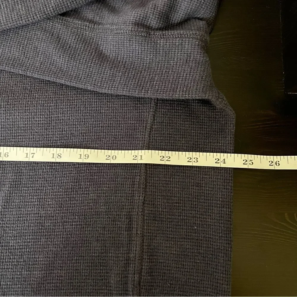 Eddie Bauer Thermal Shirt Mens Size XL Tall Heather Navy Long Sleeve Ultrasoft